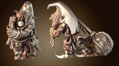 3D модель Болотные метатели камней тонкие (STL)