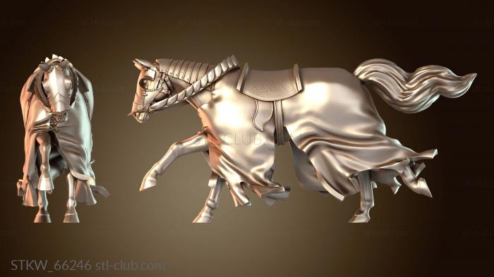 Military Лебедь Рыцарь Лошадь А