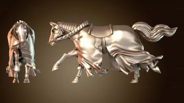 3D модель Лебедь Рыцарь Лошадь А (STL)