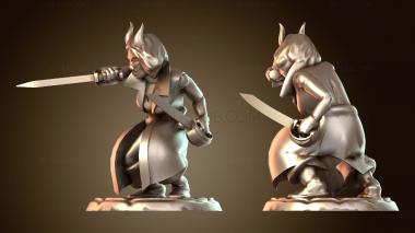 3D модель Аферист приседает (STL)