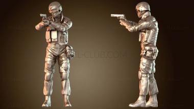 3D модель Пистолет SWAT с глушителем (STL)