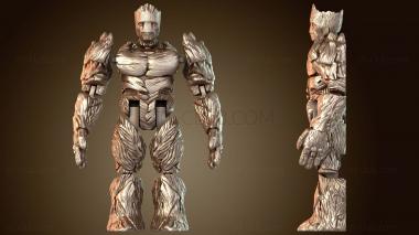 3D модель Swole Groot и Flexi Grootcm (STL)