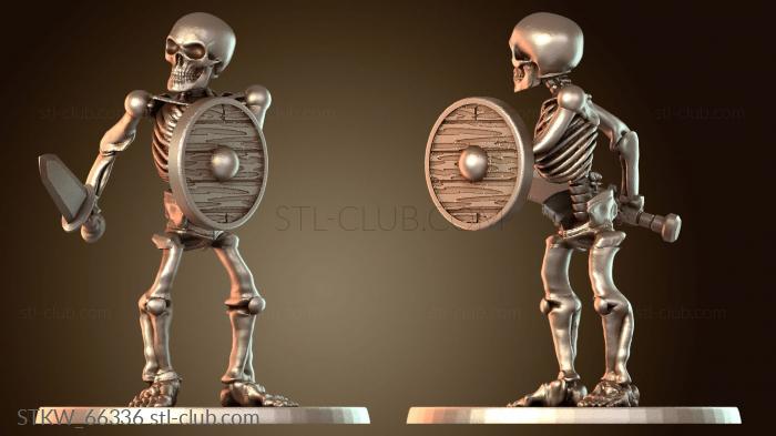 Меч и Щит Скелет Воин