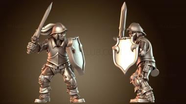 3D модель Дуэлянт на мечах (STL)