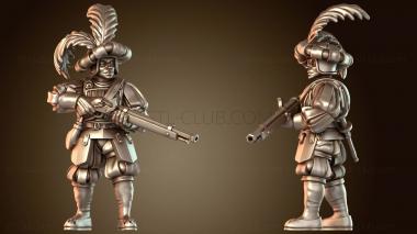 3D модель Наемник с мечом напрокат (STL)