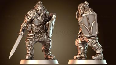 3D модель Защитник меча и щита (STL)