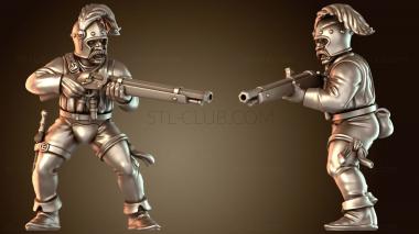 3D модель Мечи напрокат в доспехах (STL)