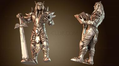 3D модель Мечник с книжным эльфом-воином (STL)