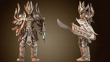 3D модель Защитник Меча и Щита (STL)