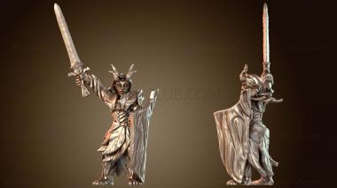 3D модель Командир пехоты лордов Сильванского рода Валиант (STL)