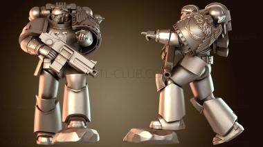 3D модель Сержант тактического отделения, бронированный космический солдат (STL)