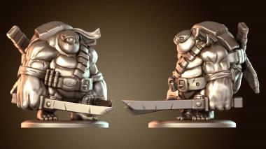 3D модель Тартаругасский ниндзя, вариант Леохардфо (STL)