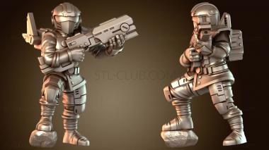 3D модель Кочевник ополчения Тау (STL)