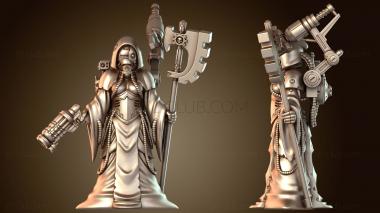 3D модель Женщина-техножрец с топором (STL)