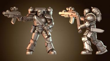 3D модель Аколит арьергарда тамплиеров (STL)