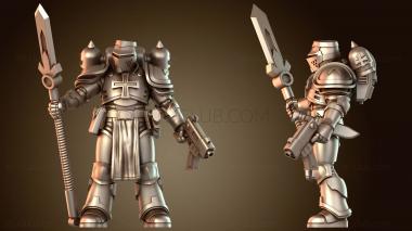 3D модель Боец арьергарда тамплиеров (STL)