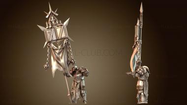 3D модель Знаменосец Тамплиеров (STL)