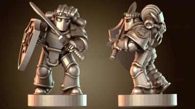 3D модель Воин ордена братьев-тамплиеров (STL)