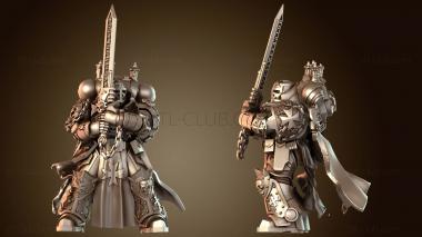 3D модель Священник-всадник Тамплиеров (STL)