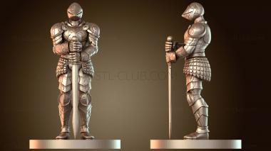 3D модель Terrain Furniture Knight Stone (STL)