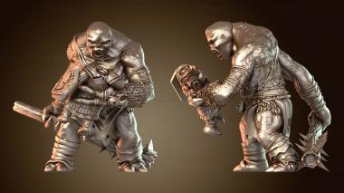 3D модель Тролль с дубинкой из Царства Ужаса (STL)