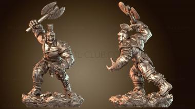 3D модель Разгневанный гладиатор на планете ху (STL)