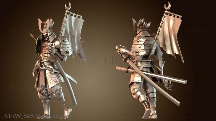 Military Мальчик-скелет-воин