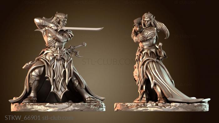 Королевы Темных Эльфов Мастеров Ближнего Боя Меча