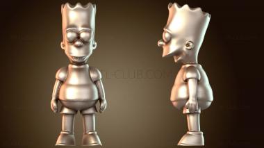 3D модель Симпсоны Барт (STL)