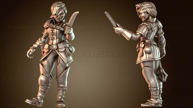 3D модель Охранница Таверны Титан Женский (STL)