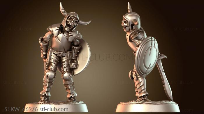 Military Меч-щит скелета нежити