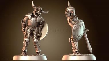 3D модель Меч-щит скелета нежити (STL)