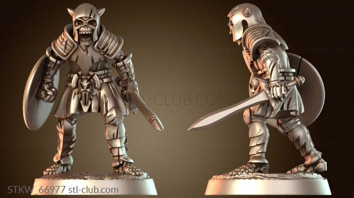 Military Немертвый скелетный меч-щит спектральный