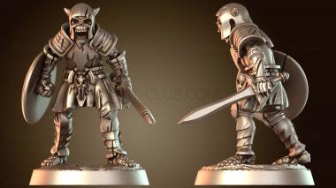 3D модель Немертвый скелетный меч-щит спектральный (STL)