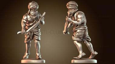 3D модель Убийца Thuggee With Puddle быстро (STL)