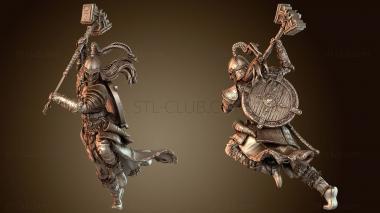 3D модель Тира Завоевательница в шлеме (STL)