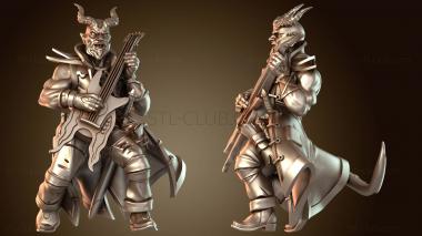 3D модель Тифлинг-бард лысый (STL)