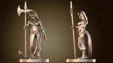 3D модель Тифлинг-женщина-варвар (STL)