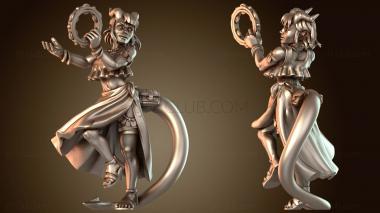 3D модель Тифлинг-женщина-бард (STL)