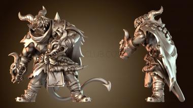 3D модель Зачарование тифлинга-женщины-барда (STL)