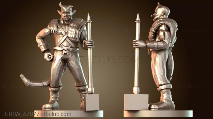 Military Тифлинг-мужчина-варвар