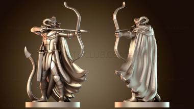 3D модель Тифлинг-мужчина-рейнджер (STL)