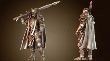 3D модель Тифлинг Паладин Свирепый (STL)