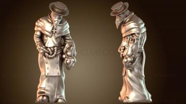 3D модель Уровень Поражённый Чумной Доктор Нейтральный (STL)