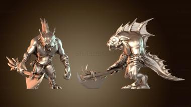 3D модель Жестокая атака рыболюдей (STL)