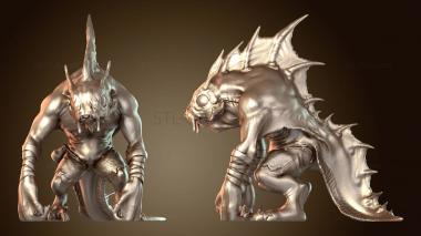 3D модель Уровень Рыболюдей Нейтральный (STL)