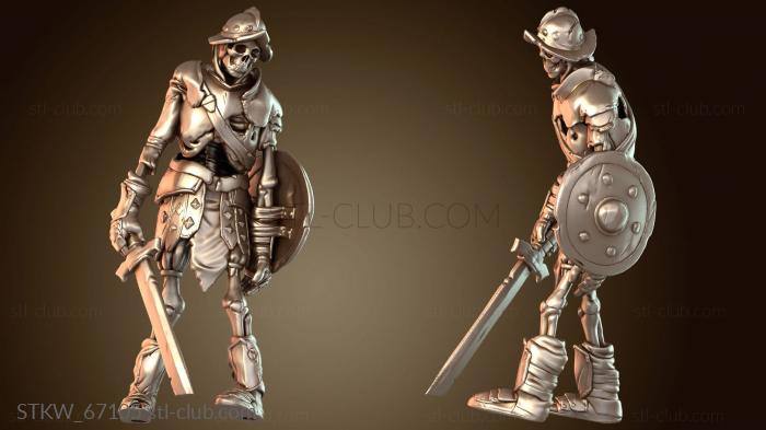 Military Атака рыцаря-скелета уровня