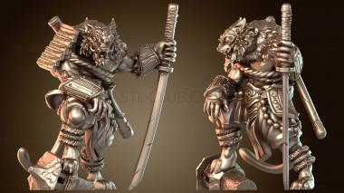 3D модель Тигровый народный самурайский стремительный (STL)