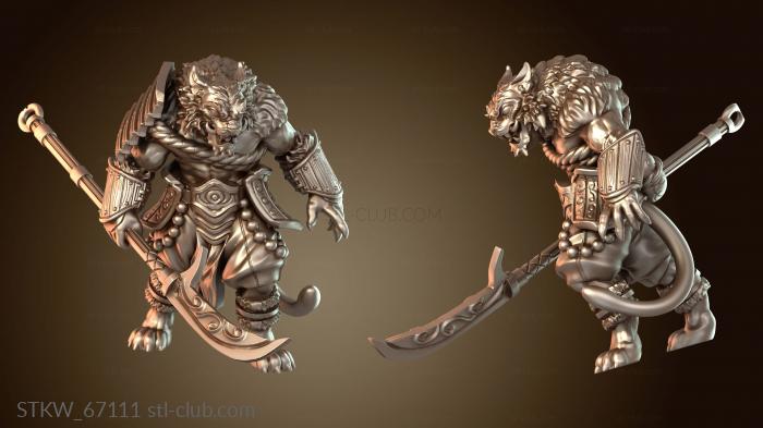 Military Копье самурая из племени тигров