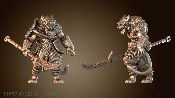 Military Ловкое копье самурая народа тигра